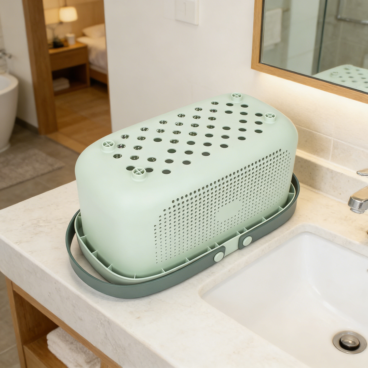 Portable Plastic Shower Caddy Basket with Handles