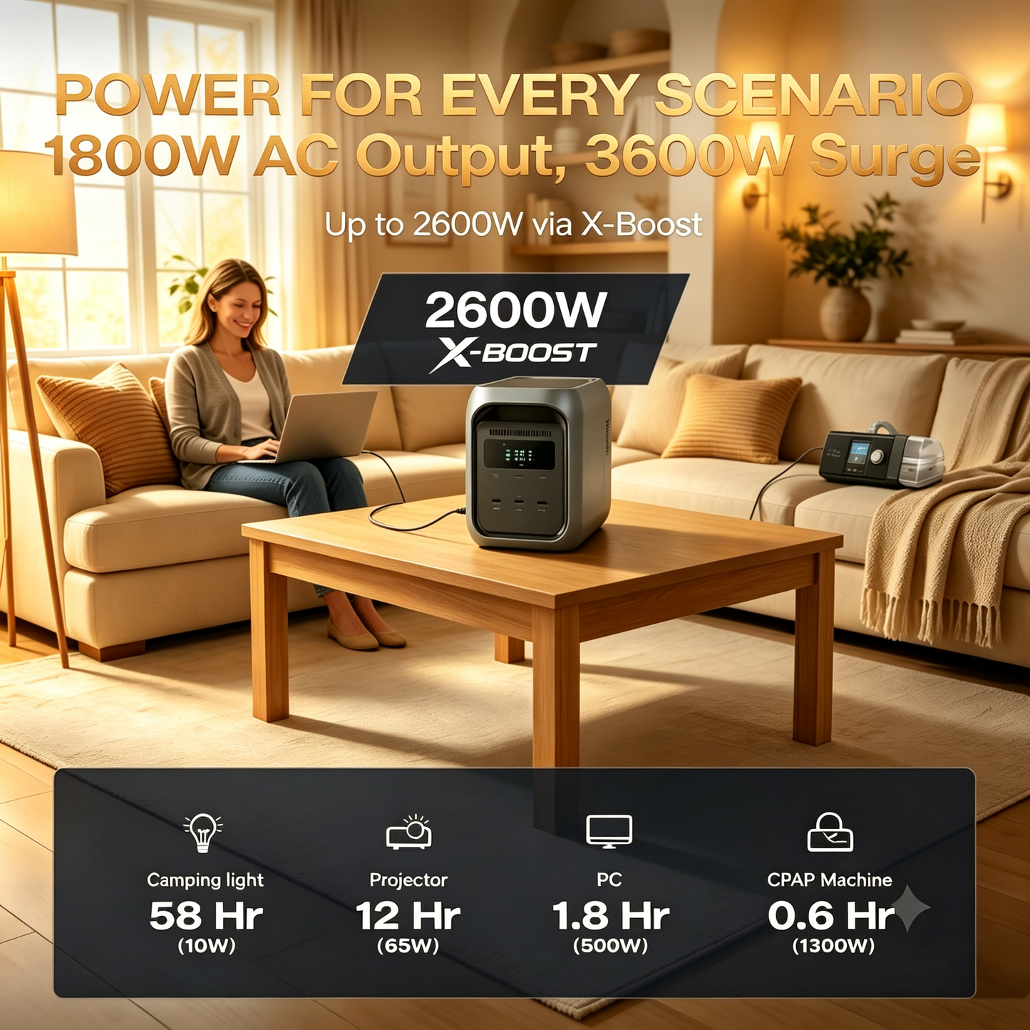 Large Capacity + Fast Charging = Endless Power, Anywhere, Anytime